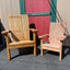 Paquete de Silla y Mesa Adirondack Clásica para Comodidad al Aire Libre