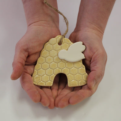 Charming Handmade Beehive Ornament - Korvel