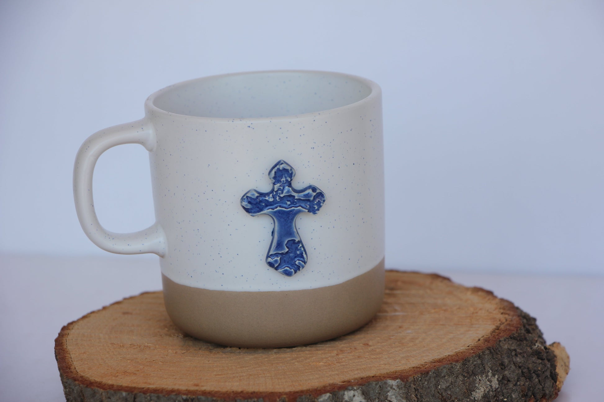 Handcrafted Cross-Themed Coffee Mug - Korvel