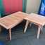Paquete de Silla y Mesa Adirondack Clásica para Comodidad al Aire Libre