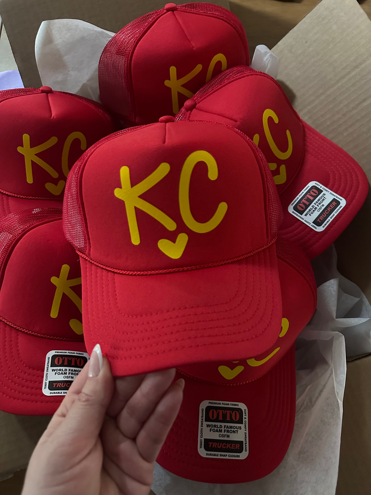 Gorra Trucker Impresa I Love KC