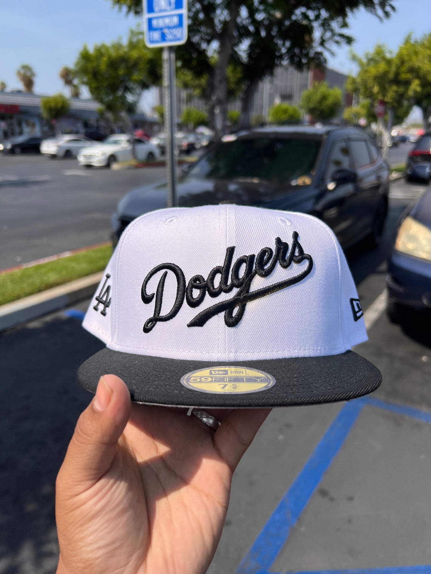 Los Angeles Dodgers Script White / Black 5950 Cap
