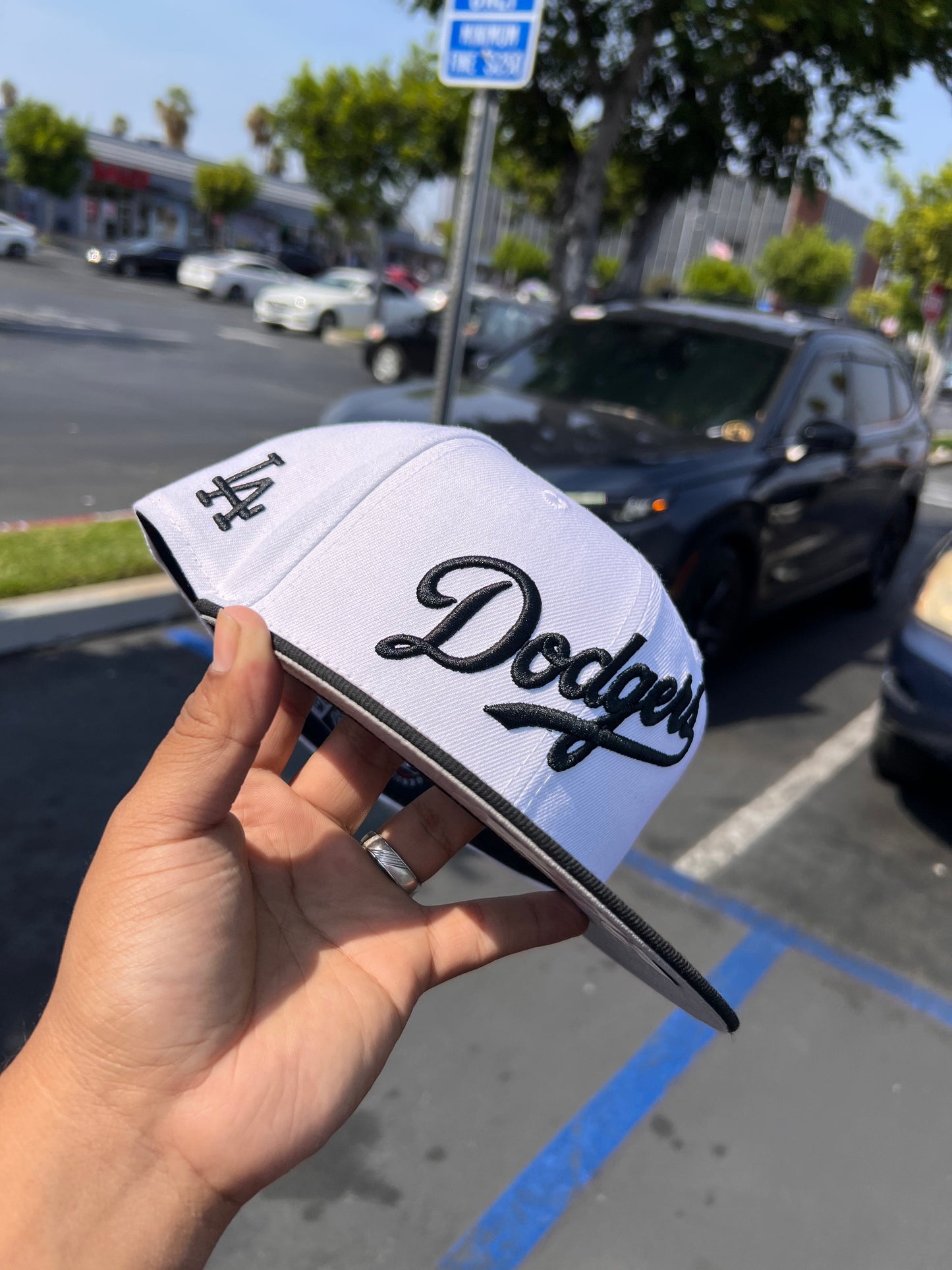 Los Angeles Dodgers Script White / Black 5950 Cap
