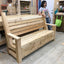 Banc de jardin élégant avec rangement caché