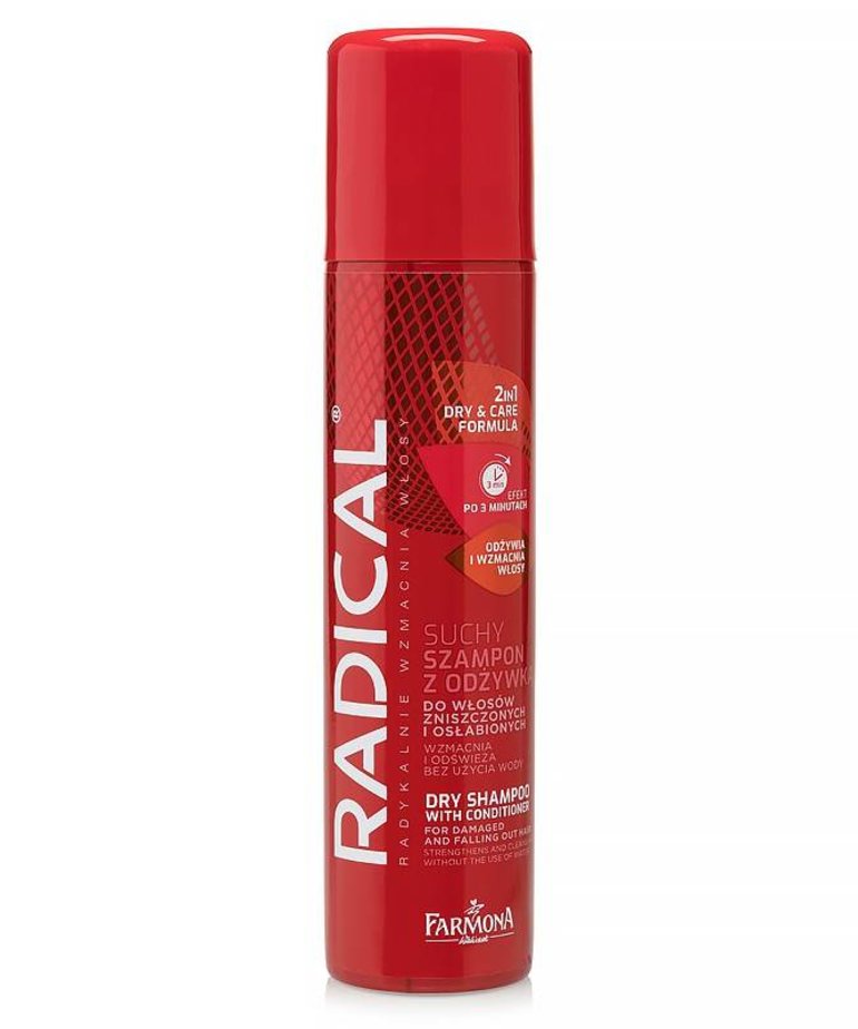 Champú Seco Farmona Radical con Acondicionador para Cabello Dañado 180ml