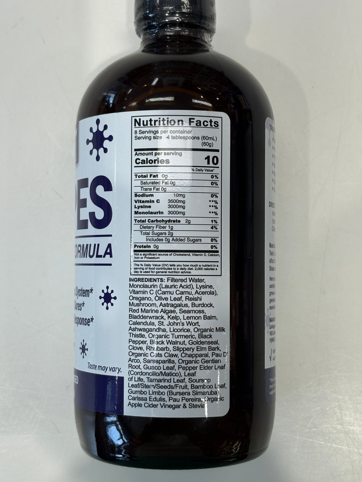 Formule de soutien immunitaire naturel – 16 fl oz par Livingston Naturals