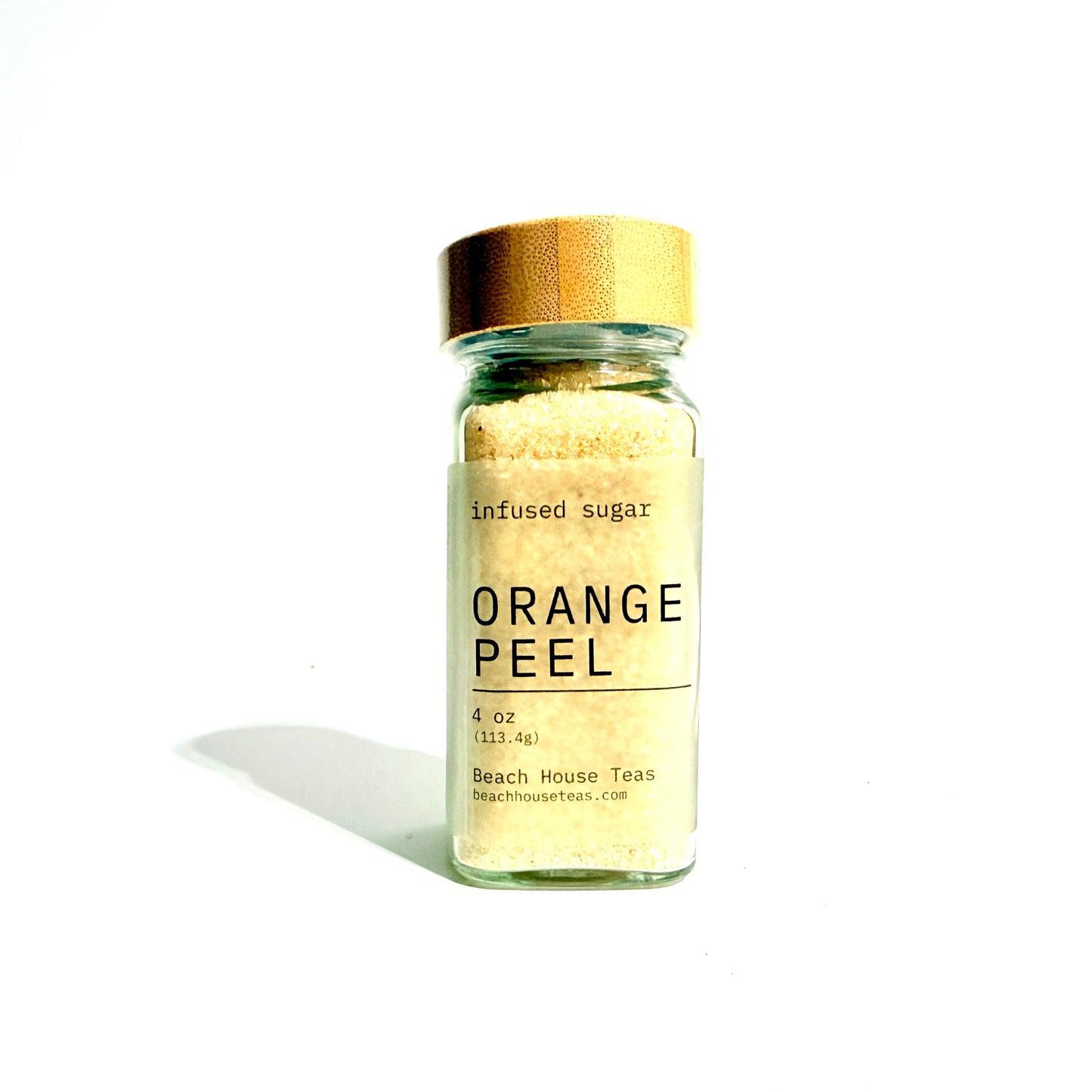Azúcar culinario artesanal infusionado con cáscara de naranja