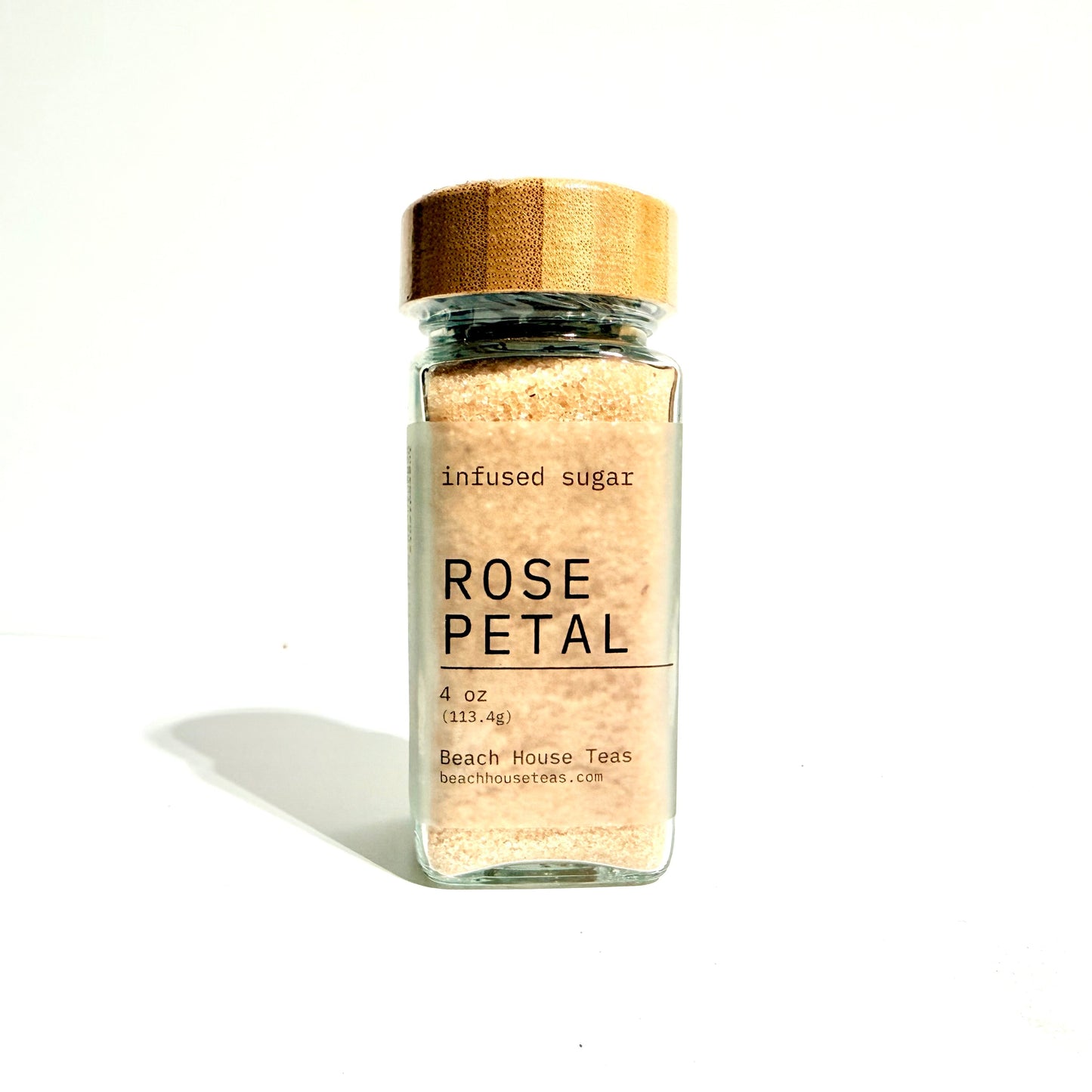 Azúcar culinario artesanal infusionado con pétalos de rosa