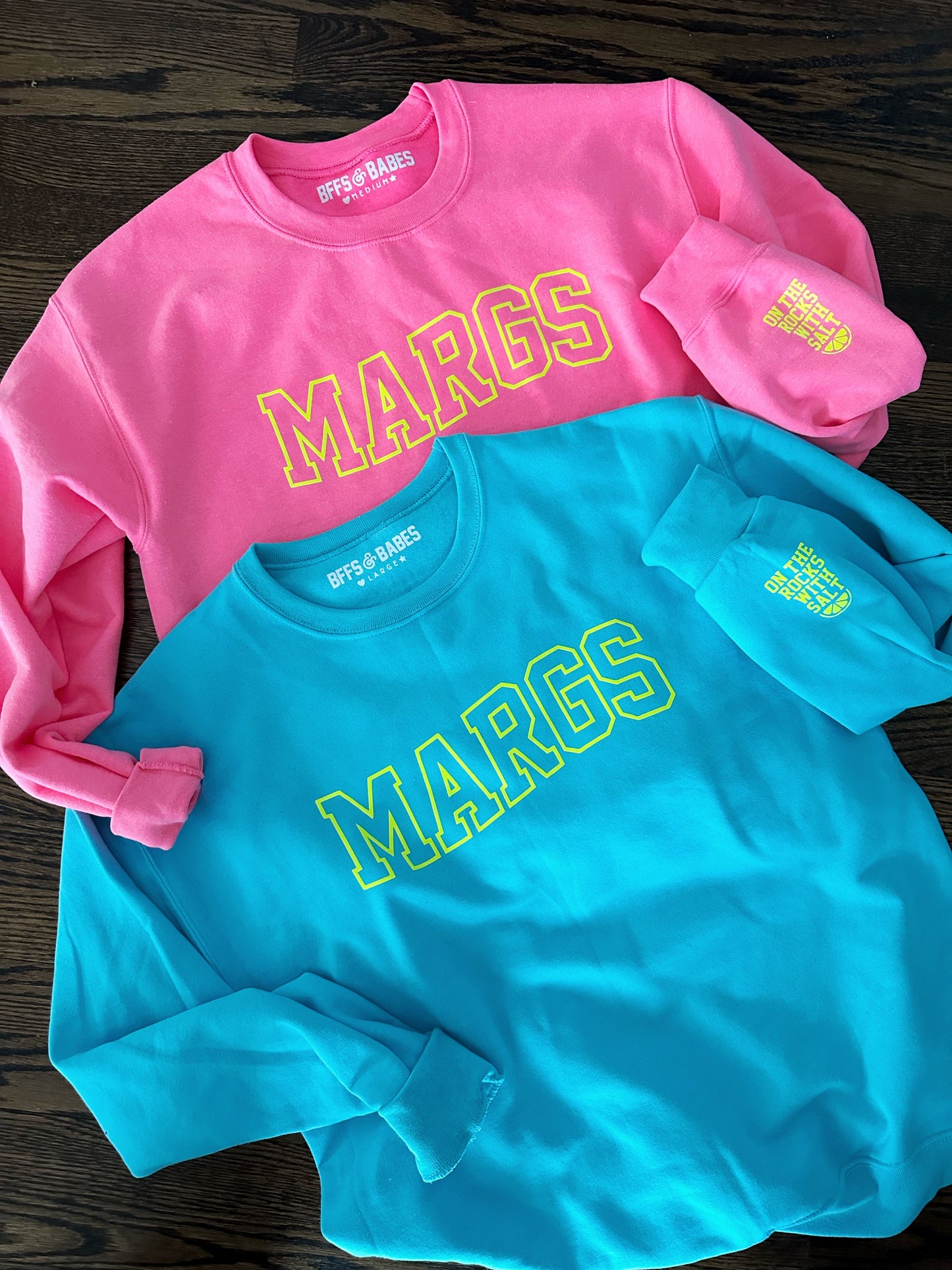 MARGS Pink Printed Sweatshirt with Custom Cuff