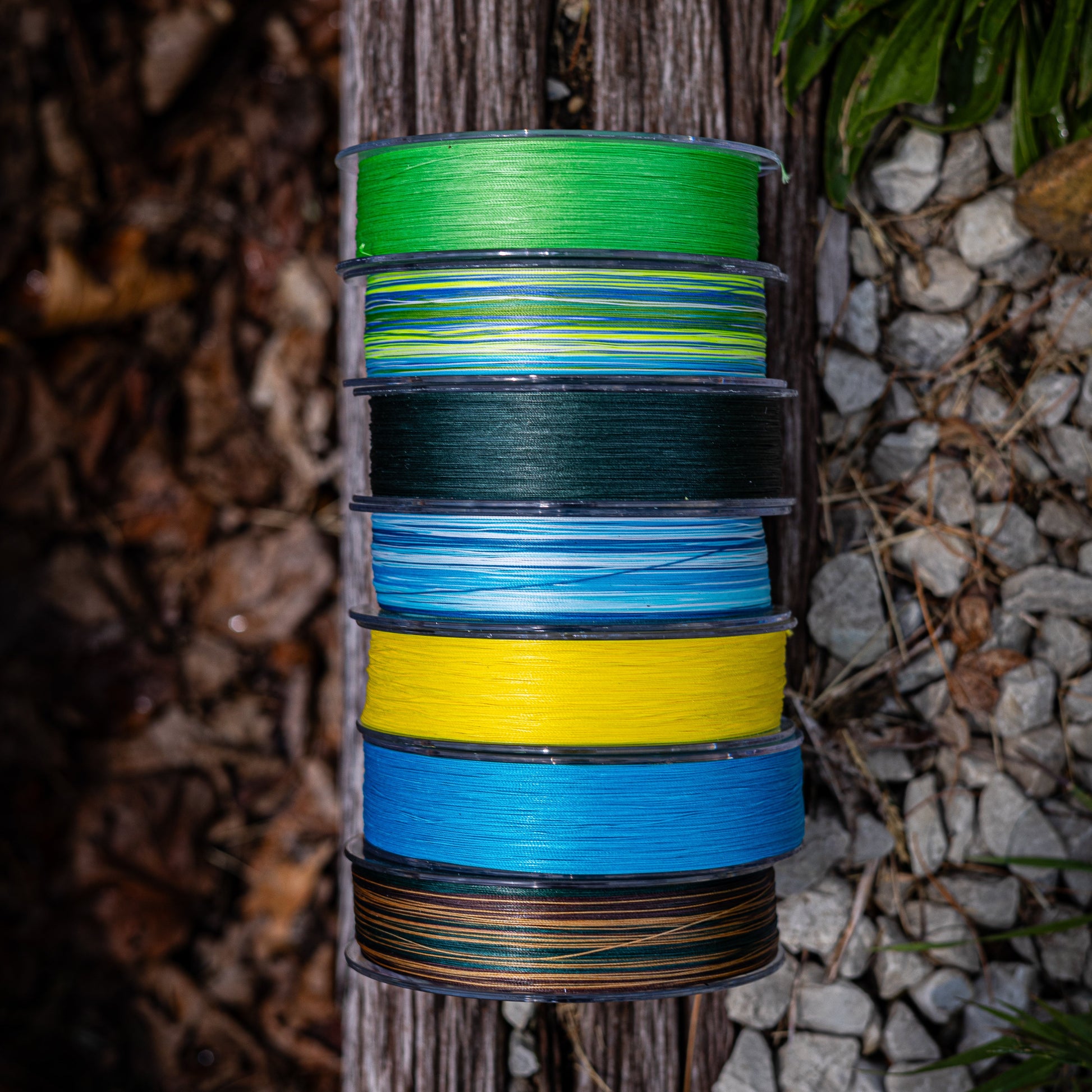 Reaction Tackle X8 Blue Camo Braided Fishing Line - 8 Strands - Korvel