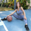 Mesh Seamless Legging with Ribbing Detail