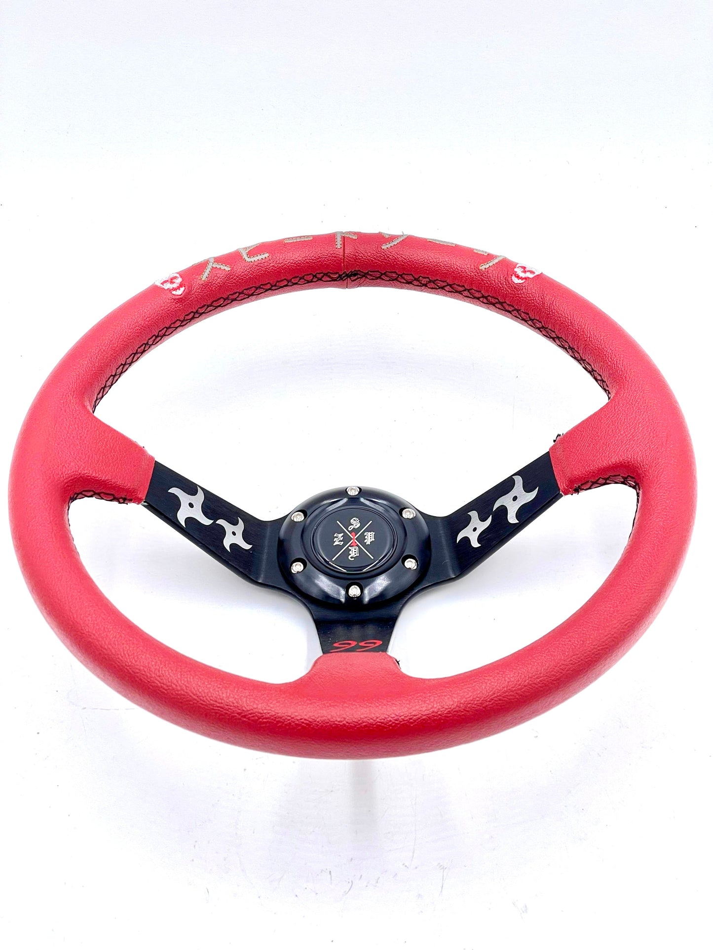 SPDZ1 Ninja Steering Wheel (Red) – Performance & Style - Korvel