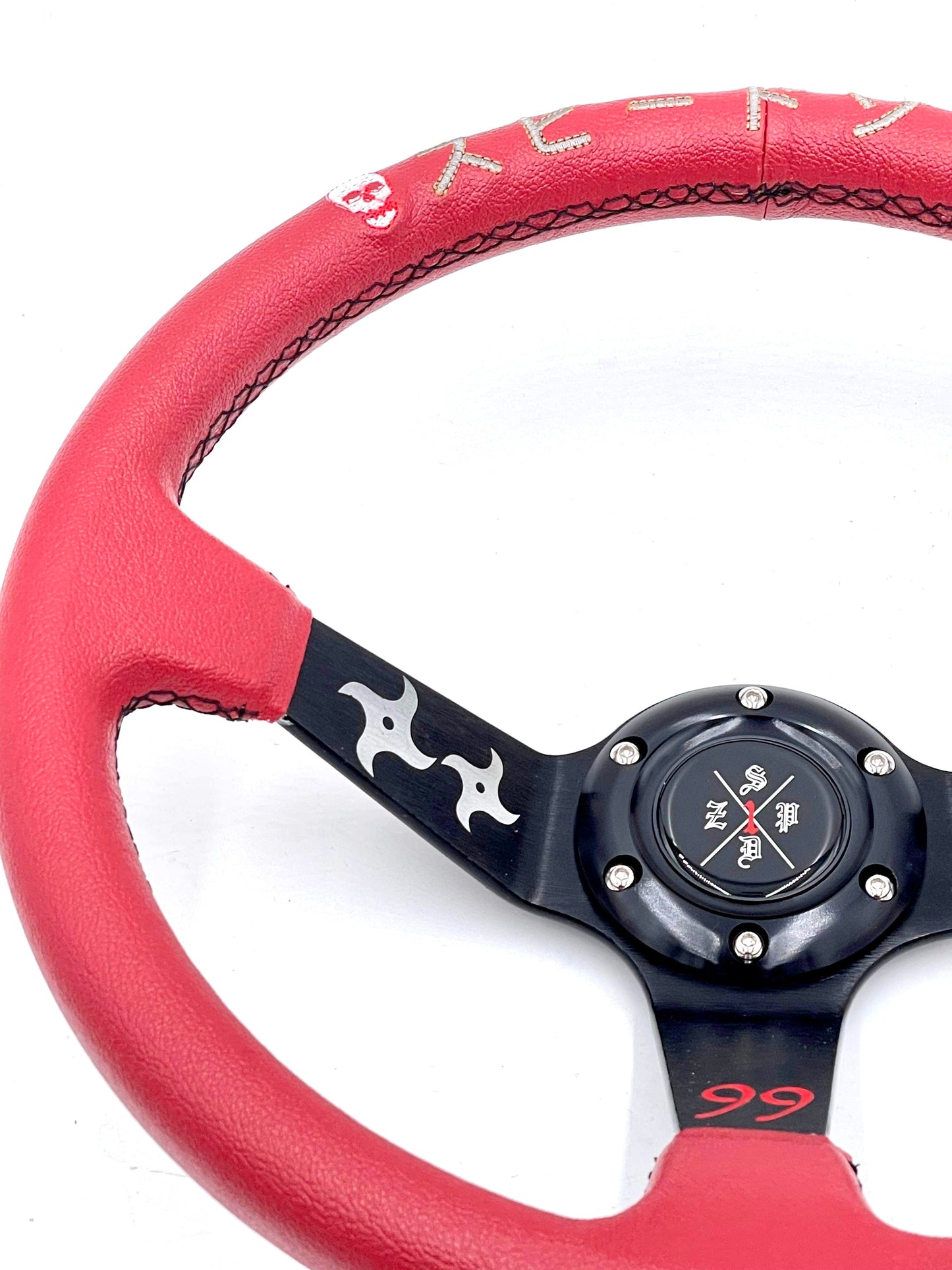 SPDZ1 Ninja Steering Wheel (Red) – Performance & Style - Korvel