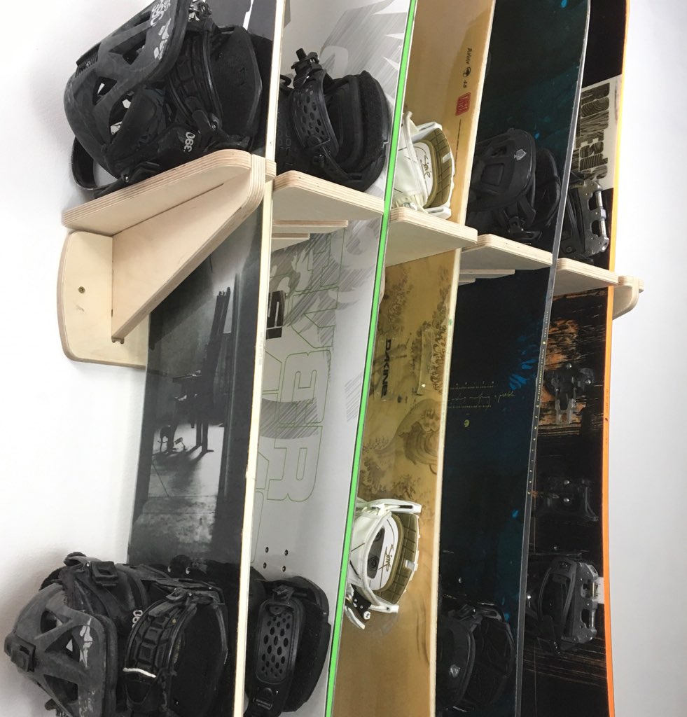 Ponderosa Multi-Functional Snowboard & Ski Wall Rack - Korvel
