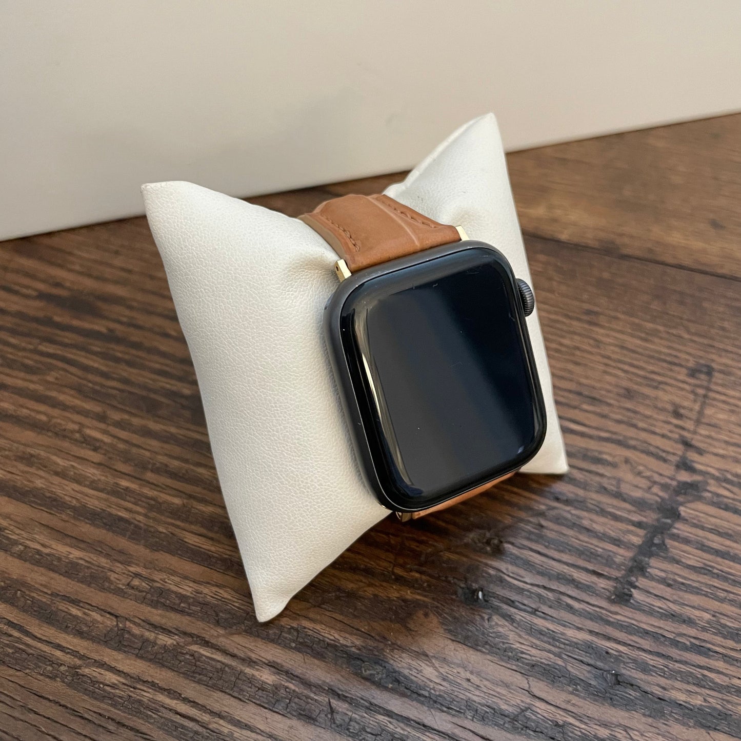 Correa para Apple Watch de Cocodrilo Mate en Tono Natural