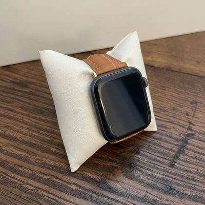 Natural Tan Matte Alligator Apple Watch Band