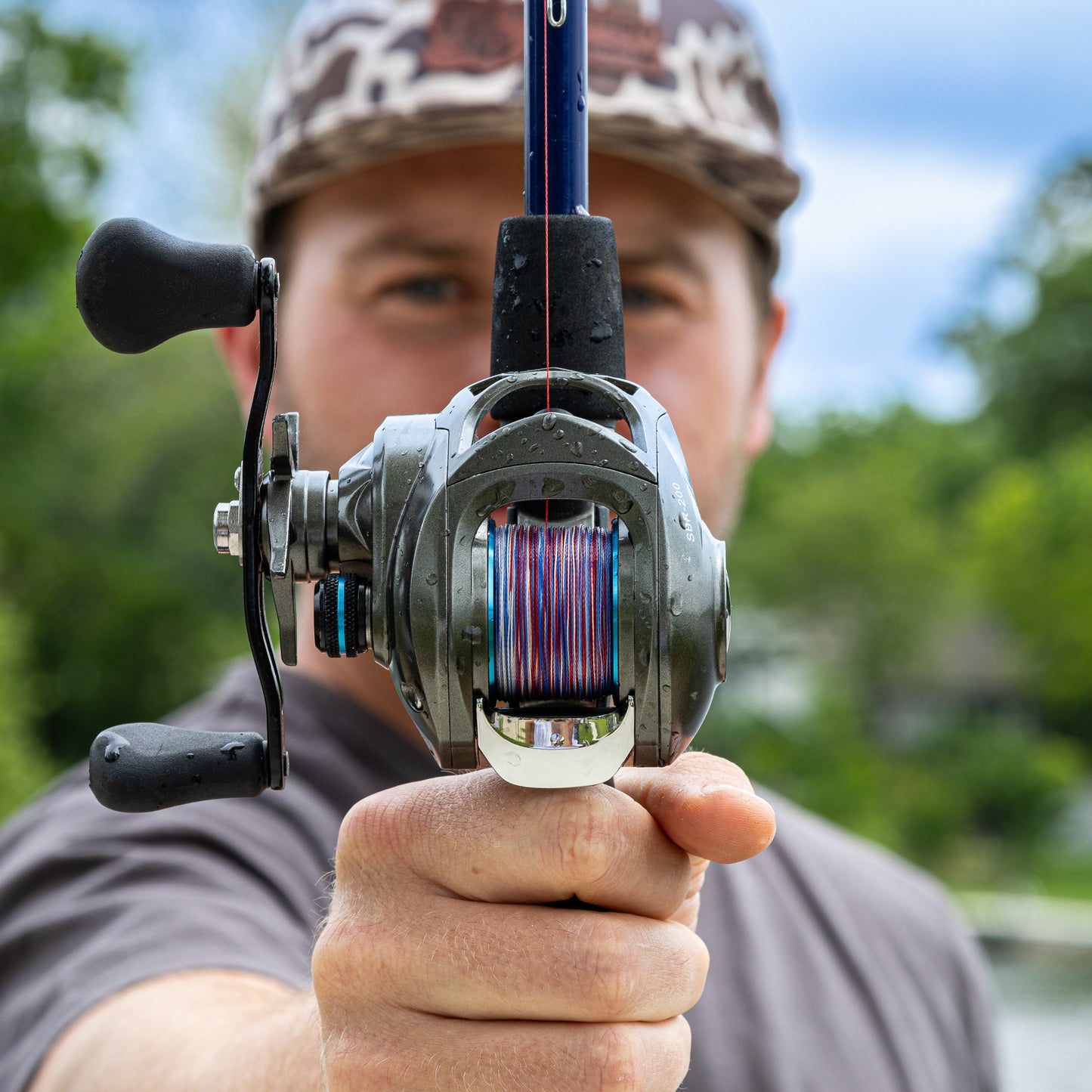 Línea de pesca trenzada Reaction Tackle - Camuflaje estadounidense