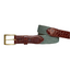 The Stretch Belt in Green & Tan