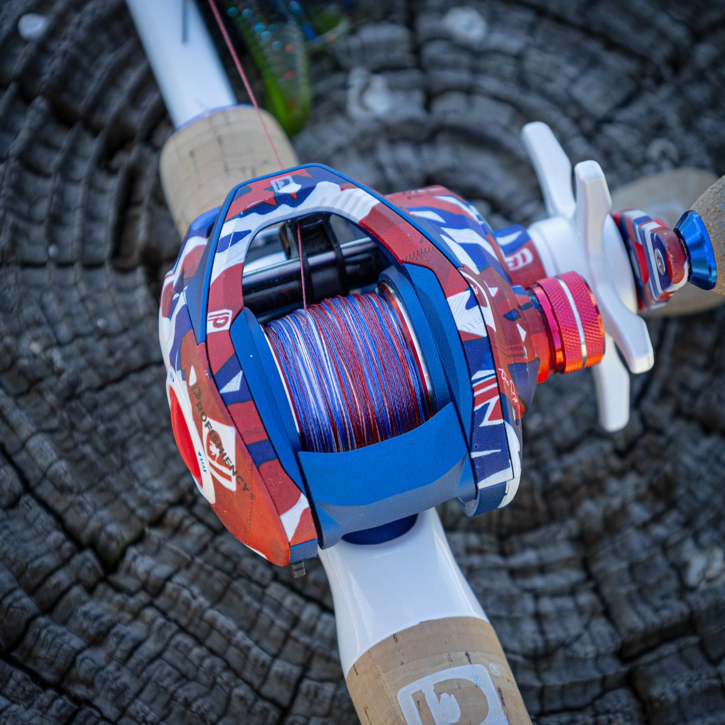 Línea de pesca trenzada Reaction Tackle - Camuflaje estadounidense