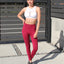 Ketana Seamless Legging With Cutouts - Burgundy
