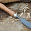 Artisan Damascus Wood Carving Chisel - 4x1 Inch Blade - Korvel