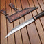 Artisan Crafted 12-Inch Viking Seax Knife - 1095 Steel with Rosewood Handle & Brass Accents - Korvel
