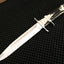 Custom Handmade Pig Sticker Knife – 13-Inch D2 Steel Bowie with Antler Handle & Leather Sheath - Korvel