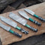 Premium Damascus Steel Hunting Knife Set - Korvel