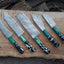 Premium Damascus Steel Hunting Knife Set - Korvel