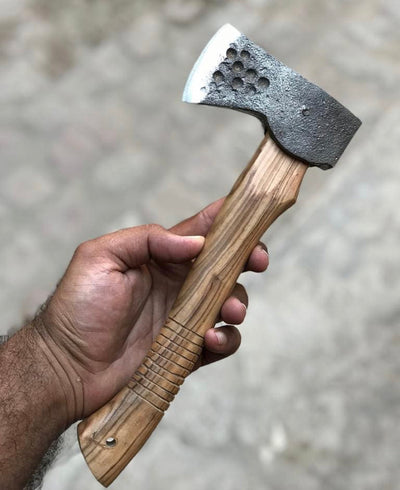 Premium Custom 1095 Steel EDC Axe with Rosewood Handle - Korvel