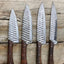 Premium Rosewood & Damascus Steel 5-Piece Culinary Knife Collection with Leather Roll - Korvel