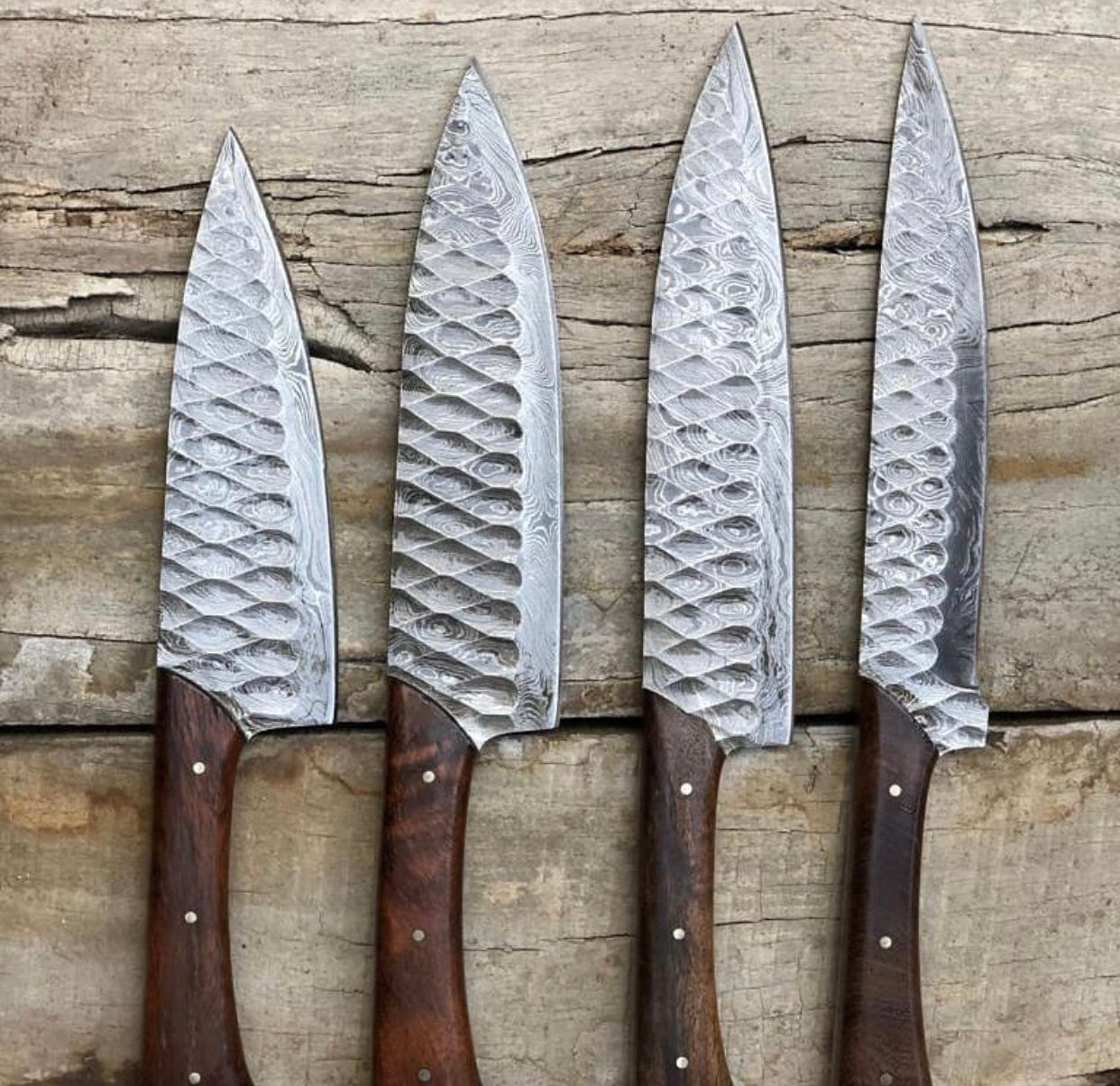 Premium 5-Piece Damascus Steel Kitchen Knife Collection - Korvel