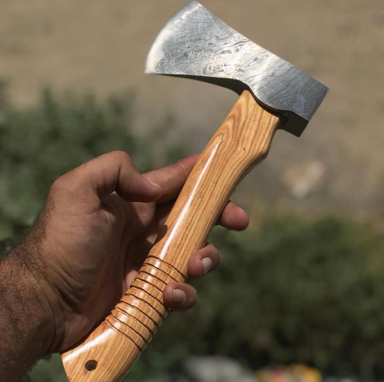 Premium Damascus Steel EDC Hatchet - Korvel