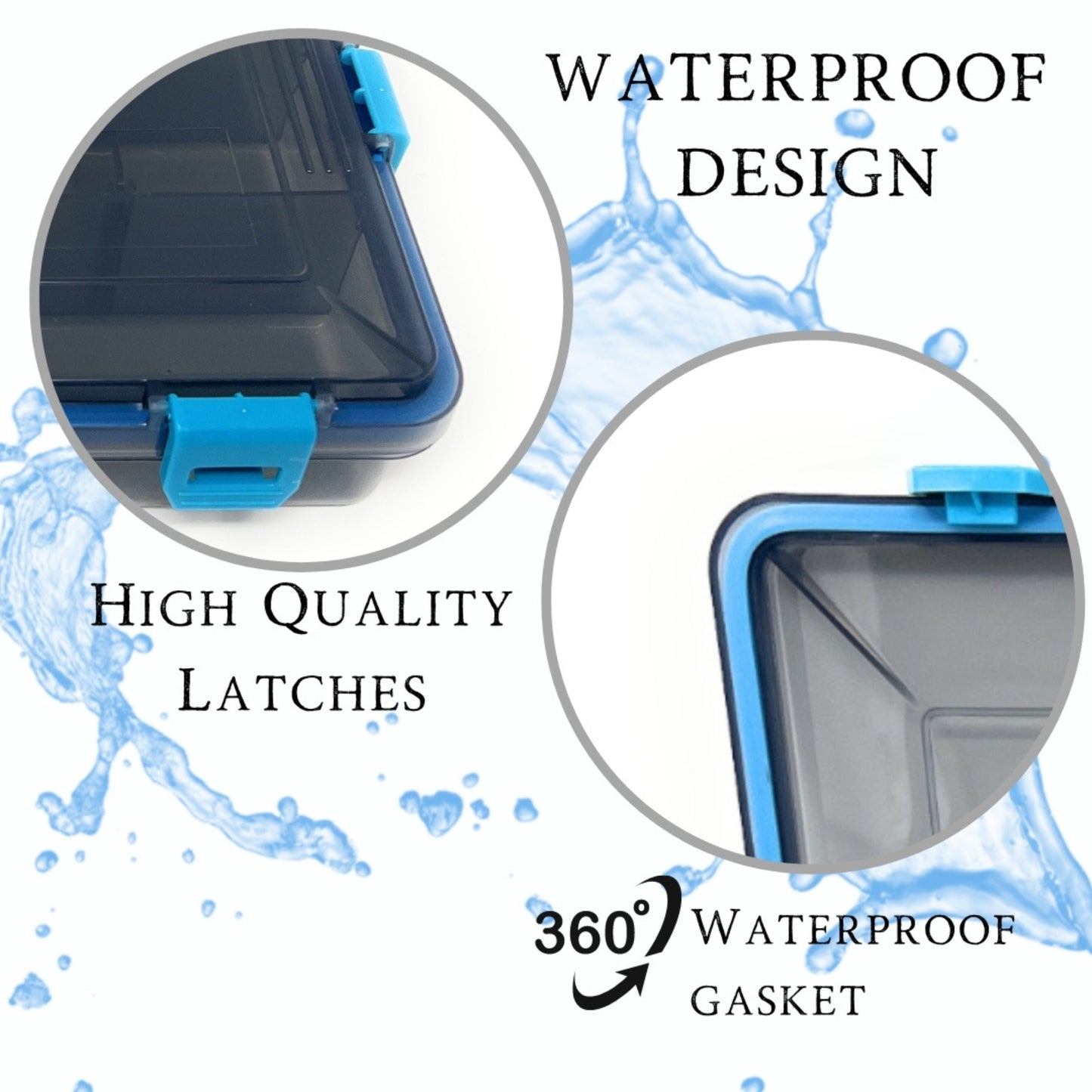 Bandeja para aparejos estándar Reaction Tackle: resistente e impermeable con 4 clips fiables