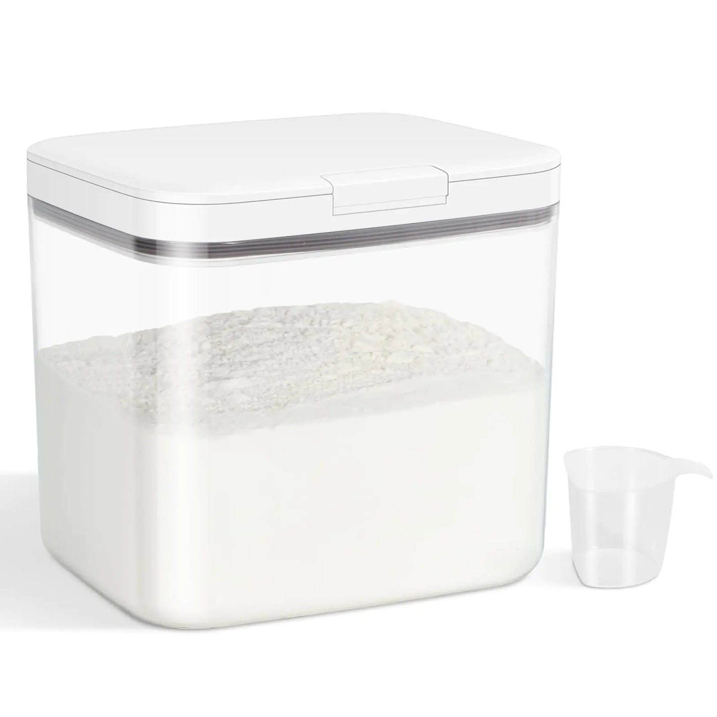 Conteneur de stockage polyvalent TBMAXS avec couvercle pop-up et cuillère