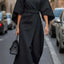 Elegant Batwing Sleeve Dress for Women