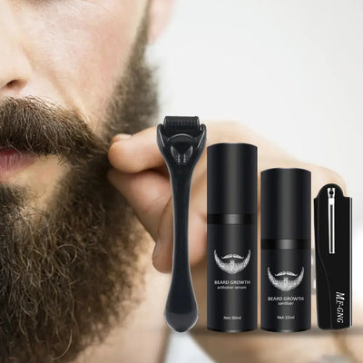 Kit de Croissance de Barbe Barber - Ensemble de Toilettage Essentiel
