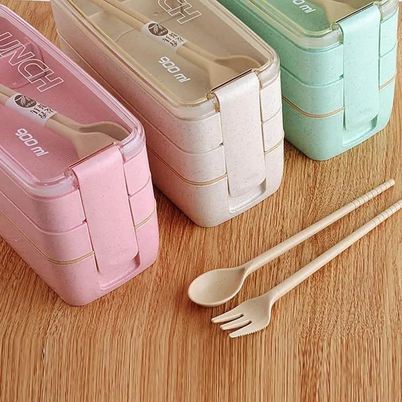 Eco-Friendly Wheat Straw Lunch Box Container
