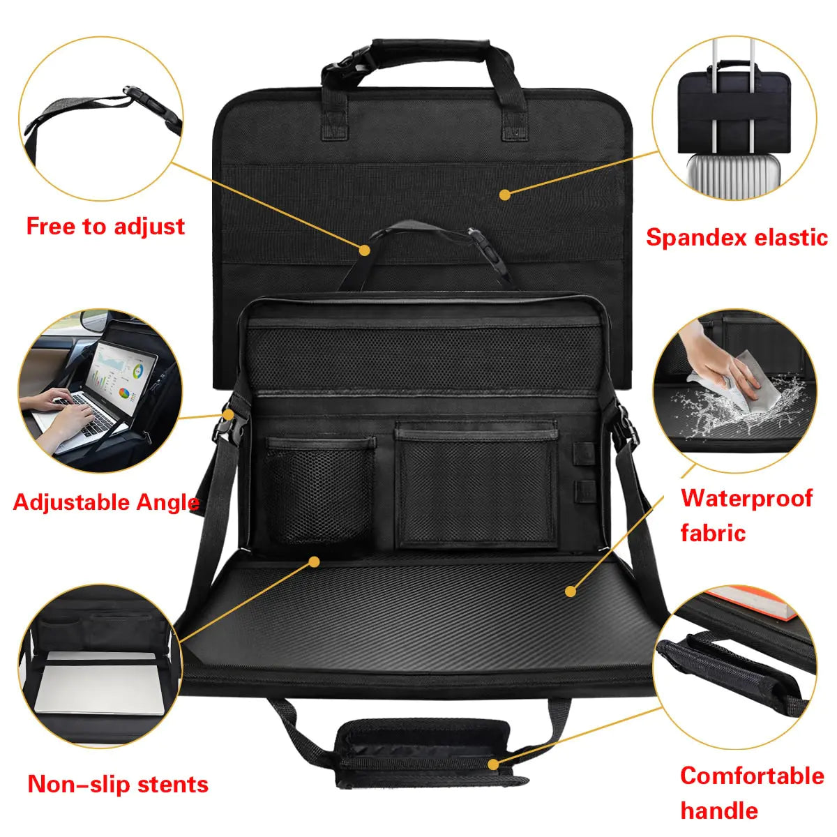 Car Back Seat Work Desk - Enhance Your Travel Productivity