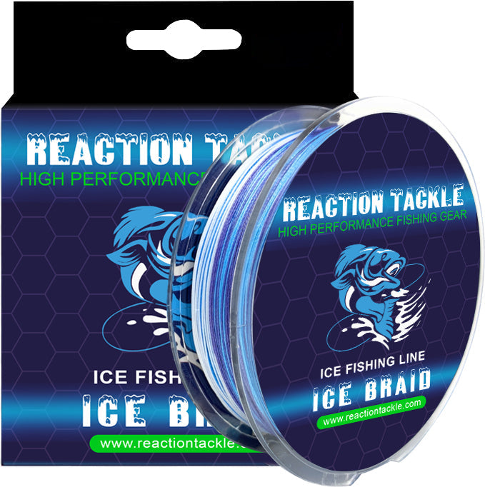 Línea trenzada para pesca en hielo Reaction Tackle - 8 hebras
