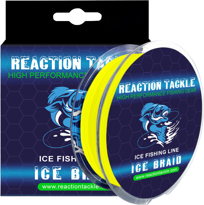 Línea trenzada para pesca en hielo Reaction Tackle - 8 hebras