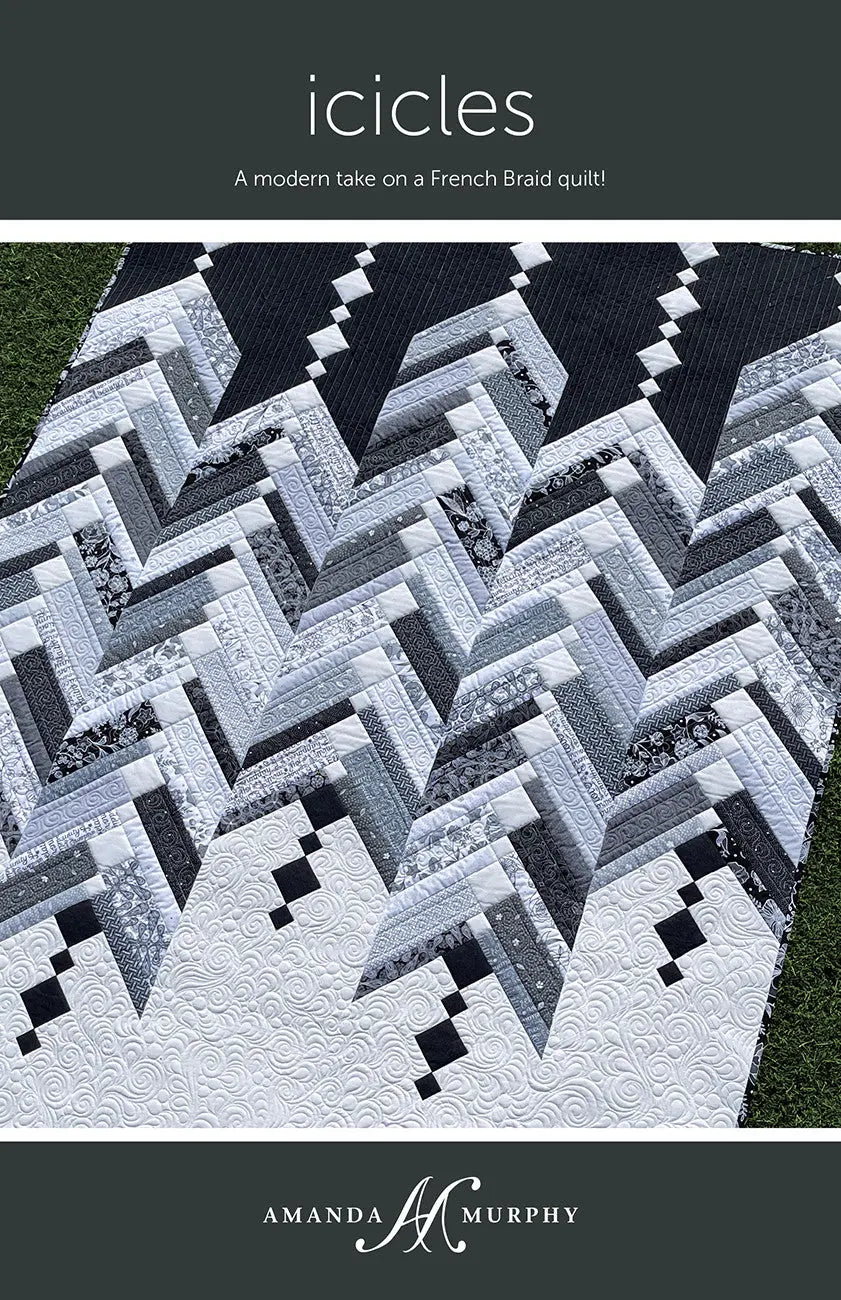 Modèle de Quilt Icicles - Design Moderne pour Couture Créative