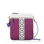 Bolso Cruzado de Cuero Lily - Blanco Salado/ Sandía