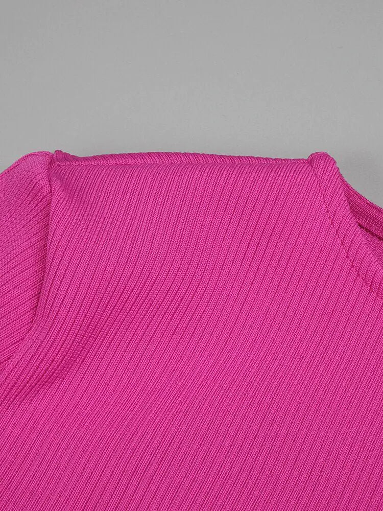 Vestido de Vendaje con Lazos - Elegante y Sofisticado