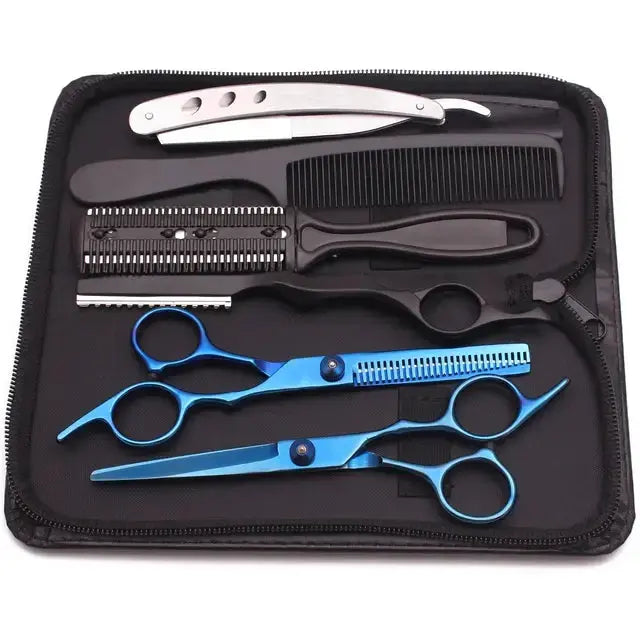 Juego de Tijeras de Peluquería de Acero Inoxidable Premium