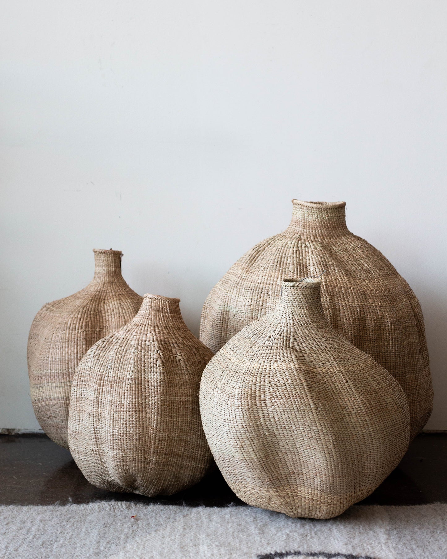 Cesta Africana Tejida a Mano Ilala Ajo Calabaza