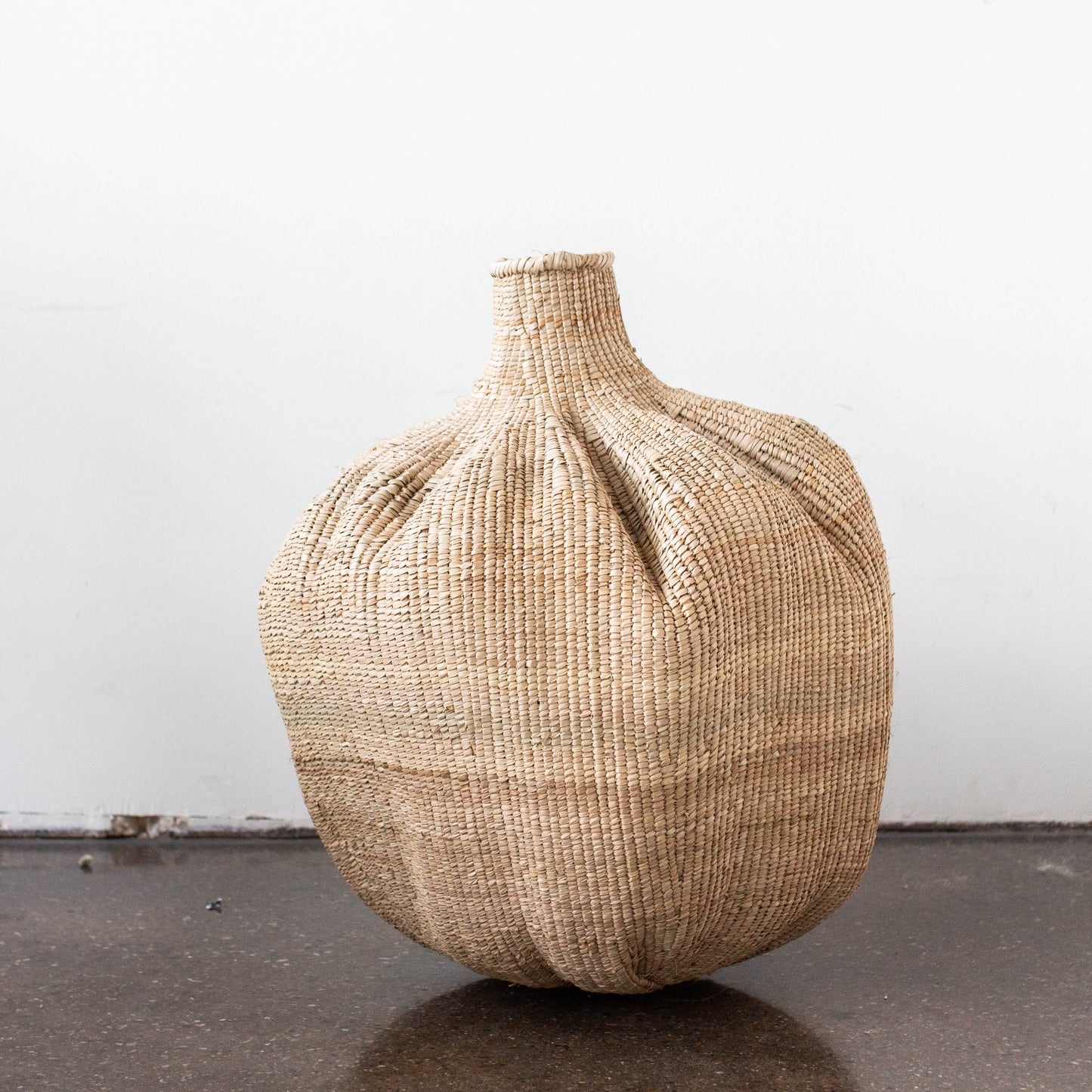 Cesta Africana Tejida a Mano Ilala Ajo Calabaza