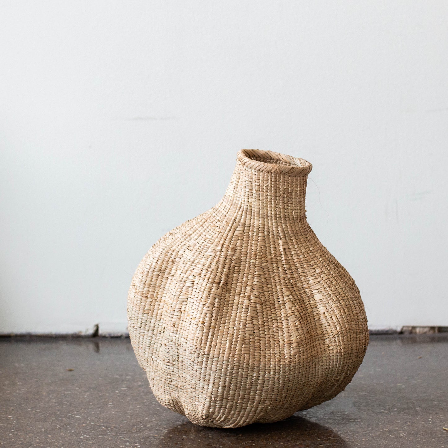 Cesta Africana Tejida a Mano Ilala Ajo Calabaza