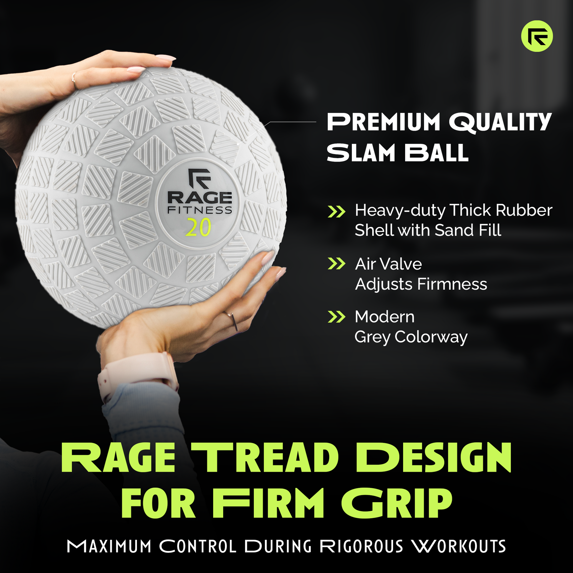 Rage Fitness Slam Ball - Ultimate Workout Companion - Korvel