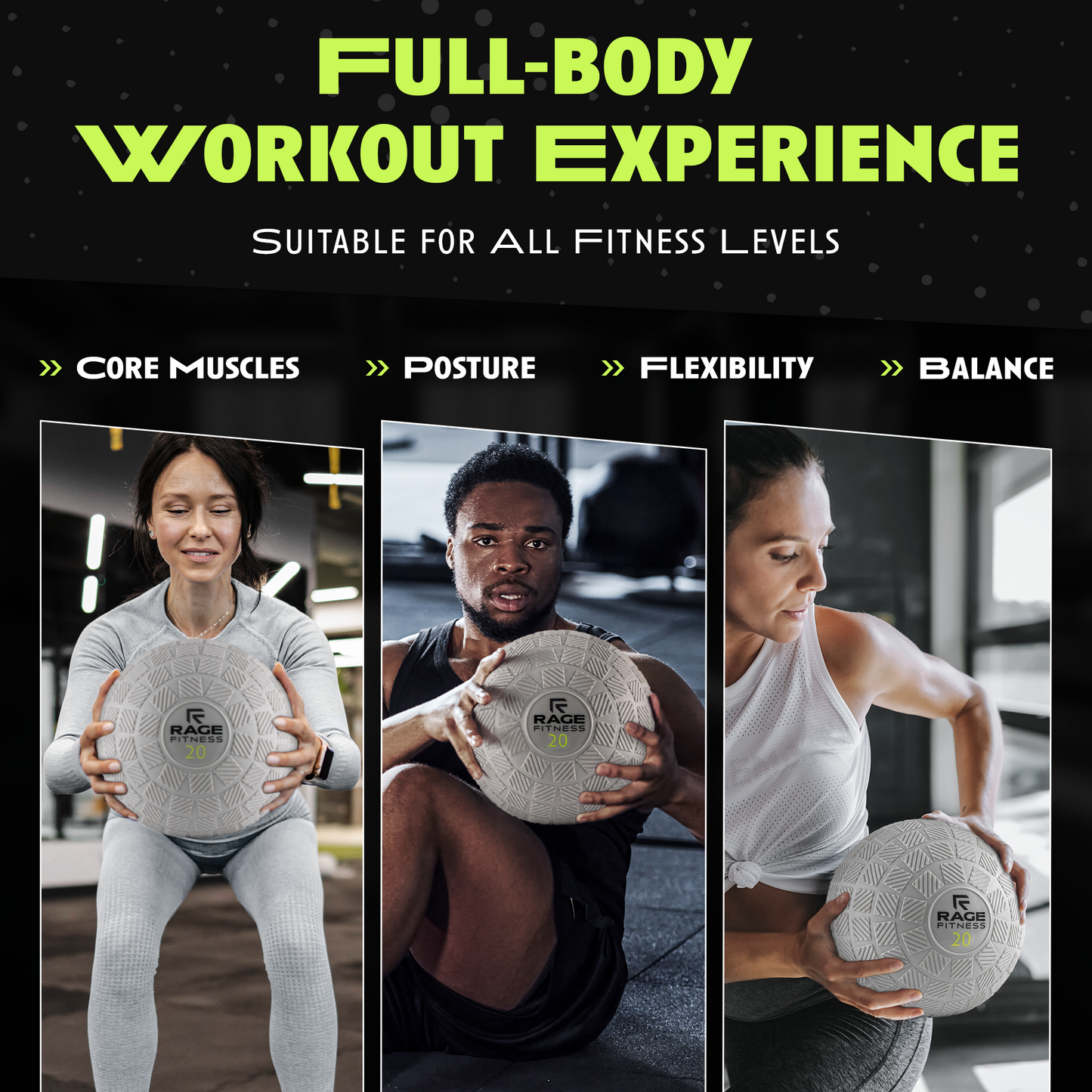 Rage Fitness Slam Ball - Ultimate Workout Companion - Korvel